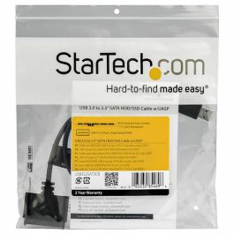 Adaptador USB a SATA para Disco Duro Startech USB3S2SAT3CB HDD/SSD 2.5" Adaptador USB a SATA para Disco Duro Startech USB3S2SAT3CB HDD/SSD 2.5"