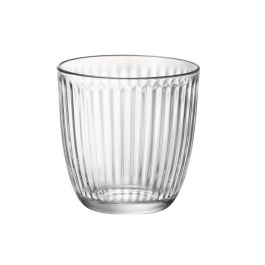 Bormioli Rocco Vaso 290 ml Colección Line, Transparente, Diseño Rayas Años 50, Set de 6, Altura 85mm, Diámetro 85mm, Lavavajillas Precio: 4.88999962. SKU: S2710429
