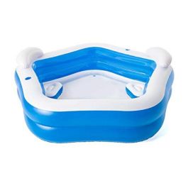 Bestway Piscina Hinchable 2 Camaras Family 213x206x69 cm +6 Años Jardin 54153