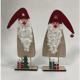 Figura Navidad Tradicional DKD Home Decor Natural Rojo 4 x 26 x 11 cm (8 Unidades) Precio: 26.8899994. SKU: B1J8FV4AFX