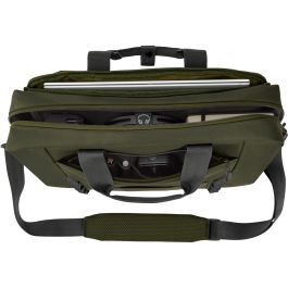HP Bolsa Bandolera para Portátil de 15,6 Pulgadas, Poliéster, Verde y Gris