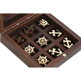 Juego Atlantico DKD Home Decor Marron Dorado 10 x 4 x 10 cm Set de 2 Juego Atlantico DKD Home Decor Marron Dorado 10 x 4 x 10 cm Set de 2
