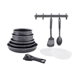 Batería de cocina - Todas las fuentes de calor, incluida la inducción - ART & CUISINE - AC1083 - Aluminio - 10 piezas - Negro Precio: 62.50000053. SKU: B1C4Z57SCV