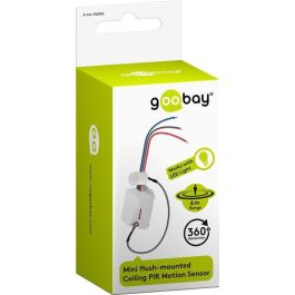 Goobay Mini Sensor de Movimiento PIR Empotrable para Techo