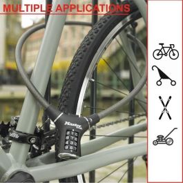 Candado para Bicicleta - MASTER LOCK - 8229EURDPRO - Cable de 90 cm - Negro - Acero trenzado Candado para Bicicleta - MASTER LOCK - 8229EURDPRO - Cable de 90 cm - Negro - Acero trenzado