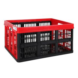 Voila Caja Plegable 45L con Dimensiones 53x37x27 cm en Rojo y Negro (10 Unidades)