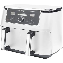 Ninja AF400EU Foodi MAX Freidora de Aire Caliente Dual Zone 9.5L con Horno, Asador y Deshidratador Blanca