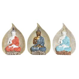 DKD Home Decor Figura Oriental Buda Decorativa de Resina, Colores Surtidos, 5x15.5x20.7 cm (Pack de 3 Unidades) Precio: 28.03812. SKU: S3030018
