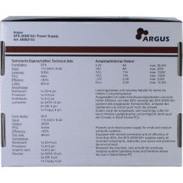 Inter-Tech SFX-300W Fuente de Alimentación ATX 300W, PFC Activo, Ventilador 80mm