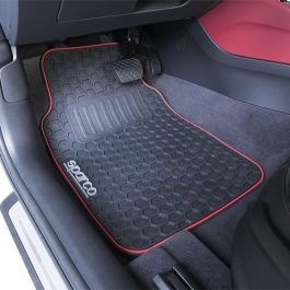 Alfombra F500 Negro-Rojo Pvc Sparco 3 Piezas Cs4 SPCF500RD