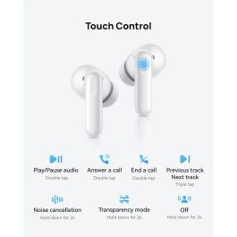 HUAWEI FreeBuds SE 4 Auriculares Inalámbricos con Cancelación Activa de Ruido (ANC), Bluetooth 5.4, 50h Autonomía, Resistencia IPX4, Blanco - Para Llamadas y Música