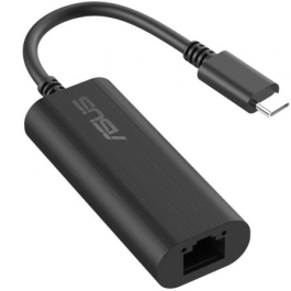 Asus USB-C2500 V2 90IG0A60-MW0L0V - Adaptador Ethernet USB-C a RJ45 2.5G ultrarrápido para redes 2.5G/1G/100Mbps, Plug and Play