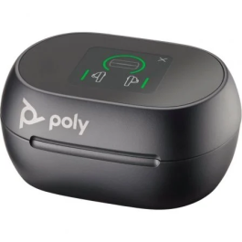 Poly Voyager Free 60+ UC M Auriculares Bluetooth con Estuche de Carga y Adaptador BT700, Negros