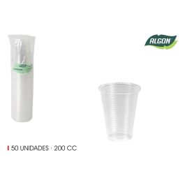 Set de 50 vasos transparentes 200 cc Algon (18 Unidades) Precio: 19.49999942. SKU: B1HWNX69N6