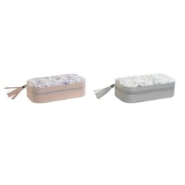 DKD Home Decor Joyero Tradicional de Pu y Espejo, Surtido Colores Lila, Gris, Rosa Palo, Blanco 10x5x18.5 cm (2 Unidades) Precio: 28.49999999. SKU: B14BG75PCR