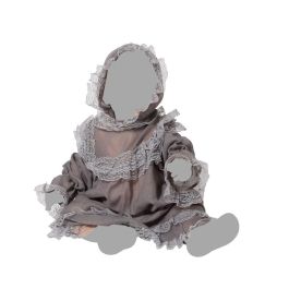 Disfraz Bebé Halloween Gris 12-24 Meses - Vestido y Capucha Unisex - Polyester Disfraz Bebé Halloween Gris 12-24 Meses - Vestido y Capucha Unisex - Polyester