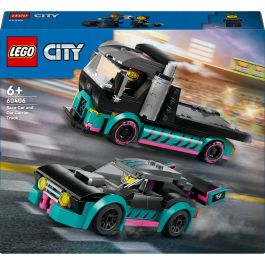 LEGO City Coche de Carreras y Camión de Transporte 60406 - Set de Construcción con 2 Minifiguras Precio: 30.50000052. SKU: B15XYGDTJ4