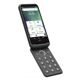 Doro Aurora A20 Smartphone Plegable Android 14 4G 4GB RAM 64GB Graphite - Teléfono móvil tipo concha para personas mayores
