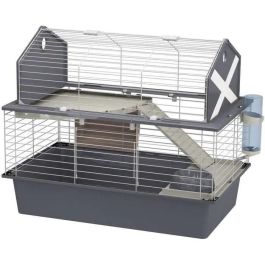 FERPLAST Cage Barn 80-78 x 48 x 65 cm - Gris - Para conejo FERPLAST Cage Barn 80-78 x 48 x 65 cm - Gris - Para conejo