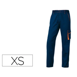 Deltaplus Pantalón de Trabajo Panostyle Cintura Ajustable 5 Bolsillos Azul Naranja Talla XS Precio: 31.50000018. SKU: B1AEW5FFLZ