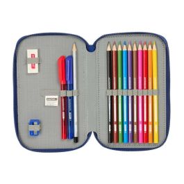 Plumier Escolar Safta Doble Pequeño 29 Piezas F.C. Barcelona Navy Blue 195x125x40 mm Plumier Escolar Safta Doble Pequeño 29 Piezas F.C. Barcelona Navy Blue 195x125x40 mm