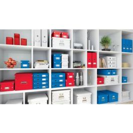 Caja Almacenamiento Leitz Click&Store Wow Carton Reciclado Color Blanco 281x200x369 mm