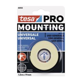 Tesa Mounting Pro 66958-00003-00 Cinta Doble Cara Universal Interior 19 mm x 1,5 m Adhesión Duradera Superficies Lisas Ligeramente Rugosas Precio: 3.50000002. SKU: S7912630