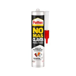 Pattex Adhesivo No Más Clavos para Cristal 290 g - Transparente, Resistente a la Intemperie