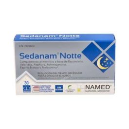 COBAS Sedanam Notte 30 Comp. Complemento alimenticio relajante con Escutelaria, Valeriana, Pasiflora, Ashwagandha, Espino Blanco y Melatonina para calidad del sueño Precio: 15.4999999. SKU: B1666F2VDZ