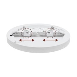 Muvit Lámpara de Techo Io Wifi 30W 3000 Lúmenes Ajustable Blanco