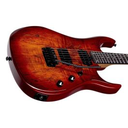 Sterling JP150D Guitarra Eléctrica John Petrucci Signature DiMarzio LiquiFire/Crunch Lab Ebony Orange Burst