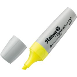 Pelikan Textmarker 490 eco Set 4 Neon Colores (Verde, Naranja, Rosa, Amarillo) Punta Cincel Plástico Reciclado 1-5 mm