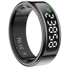 Anillo Inteligente Leotec Kör Mau Smart Ring Talla 9/ Ø19.1mm/ Notificaciones/ Frecuencia Cardíaca/ Negro Precio: 66.61776. SKU: B1A8NHXS3G