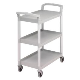 CAMBRO - BC331KD-480 - Carro de servicio con 3 baldas de 62 x 40 cm - 96,5 x 41 x 83,5 cm - Gris moteado Precio: 179.59000048. SKU: B18Y9PYN9C