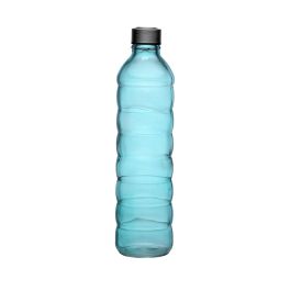 Botella Versa 1,22 L Azul Vidrio Aluminio 8,5 x 33,2 x 8,5 cm Botella Versa 1,22 L Azul Vidrio Aluminio 8,5 x 33,2 x 8,5 cm