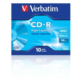 VERBATIM CD-R 800Mb 90MIN 40X Datalife Extra Protection (Pack 10 unidades) Precio: 10.50000006. SKU: S8419630
