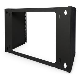 Digitus Soporte de Pared para Rack 19" 4U, 15 kg, Negro - Bastidor para Instalaciones de Red