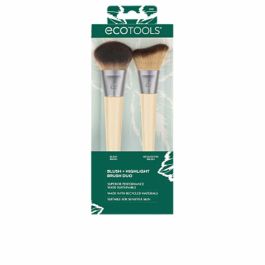 Ecotools Blush + Highlight Brush Duo - Brochas para rubor y resaltar, diseño innovador para un look radiante Precio: 7.99000026. SKU: B18RQHMP4Y