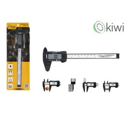 Inde Calibrador Digital de 25 mm / 1", Instrumento de Medición de Precisión con Rango de 0-25 mm y Resolución de 0.01 mm, para Mecánica y Taller (5 Unidades)