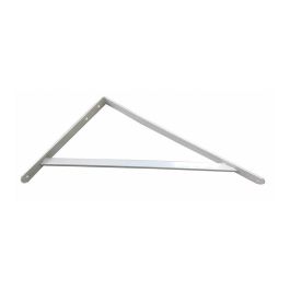 Fepre Escuadra de acero blanco Fortex 33 x 50 cm, alta resistencia, peso máximo 200kg (2 unid.) EDM