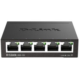D-Link DGS-105 Switch Gigabit Ethernet de 5 Puertos para Escritorio, Carcasa Metálica, Plug and Play, Sin Ventilador, QoS Precio: 31.69000043. SKU: S55100788