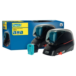Rapid Grapadora Eléctrica 5080e, Capacidad 80 Hojas, Color Negro, Grapado Sin Contacto