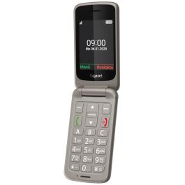 Gigaset GL595 Teléfono Móvil con Tapa para Mayores, Dual SIM, 2.8", IP44, Botones Grandes, Silver