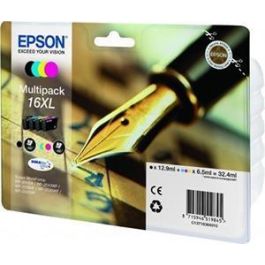 Epson Tinta T16XL Pack 4 Colores Negro Cian Magenta Amarillo Durabrite Ultra Ink Cartucho Precio: 87.89000044. SKU: S8405379