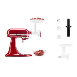 Kitchenaid 5KSMFGA Accesorio Picadora de Carne para Triturar Carne, Pescado, Verduras, Queso y Pan para Hamburguesas, Croquetas, Patés