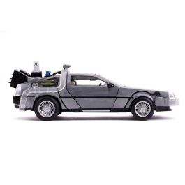 Coche de metal dlorean regreso al futuro ii con luz escala 1:24 30x15x11 cm Coche de metal dlorean regreso al futuro ii con luz escala 1:24 30x15x11 cm