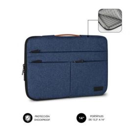 Subblim SUBLS-AP36003 Funda Air Padding 360 Sleeve para Portátiles 13.3-14" Protección antigolpes, resistente al agua y con bolsillos - Azul