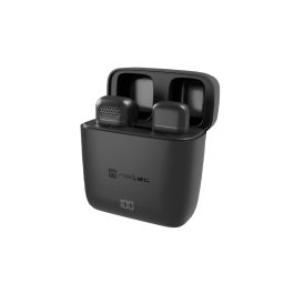 NATEC Micrófono de Corbata/Solapa Inalámbrico Negro Hopper - 30m de Alcance, 20-20000Hz Precio: 25.4999998. SKU: B17RFBS6BV