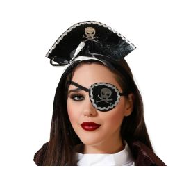 Kit Pirata Diadema Y Parche Negro Brillante Con Lazo para Disfraz Precio: 1.5900005. SKU: B17K2BVR7V