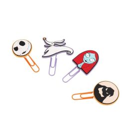 ERIK Set 4 Clips Pesadilla Antes de Navidad Disney Nightmare Before Christmas de Metal y PVC 5,3cm
